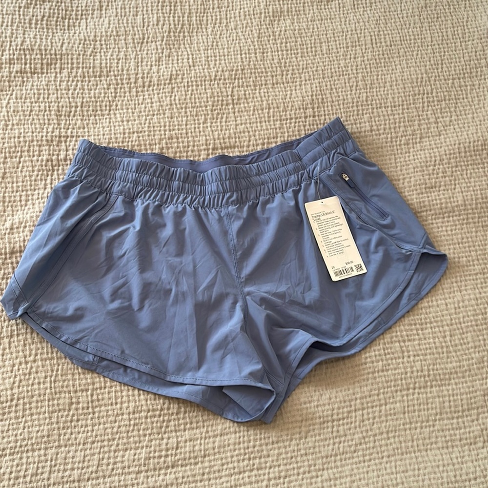 Lululemon Tracker LR Short 4” Lined—blue!